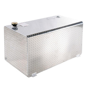 Dee Zee Diamond Tread Aluminum Fuel Transfer Tank | DOT Approved | 106 Gallon Capacity | Rectangle Shape | Diesel Compatible