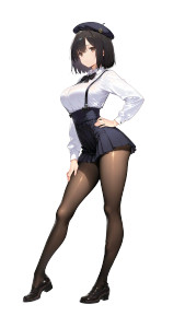 Anime Waifu V2545 Vinyl Car Decal Sticker – Waterproof & UV-Resistant 8"