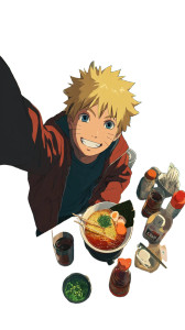 Naruto Eating Ramen V7 Vinyl Car Decal Sticker – Waterproof & UV-Resistant 8"