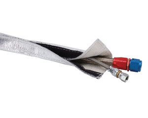 Safeguard Your Wires with 500°F Heat Shield Sleeve | Trim to Length, Fireproof