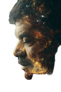 Cosmic Tyson Portrait Vinyl Car Decal Sticker – Waterproof & UV-Resistant 8"