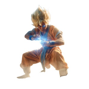 Realistic Saiyan Warrior Vinyl Car Decal Sticker – Waterproof & UV-Resistant 8"