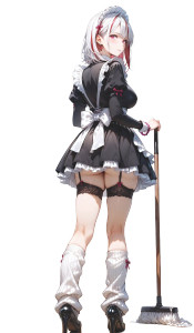 Anime Waifu V2722 Vinyl Car Decal Sticker – Waterproof & UV-Resistant 8"