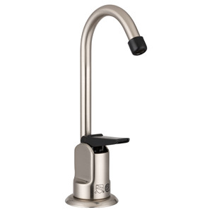 Dura Faucet | Brushed Satin Nickel Plated Faucet | Hi-Arc Spout | Single Lever | RV Drinking Fountain | Easy Install