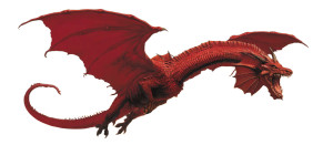 Gigantic Red Dragon V2 Vinyl Car Decal Sticker – Waterproof & UV-Resistant 8"