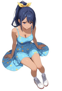 Anime Waifu V2294 Vinyl Car Decal Sticker – Waterproof & UV-Resistant 8"