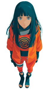 Stylized Kunoichi Portrait Vinyl Car Decal Sticker – Waterproof & UV-Resistant 8"