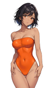 Anime Waifu V2335 Vinyl Car Decal Sticker – Waterproof & UV-Resistant 8"