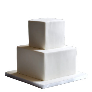 Minimalist White Cake Vinyl Car Decal Sticker – Waterproof & UV-Resistant 8"