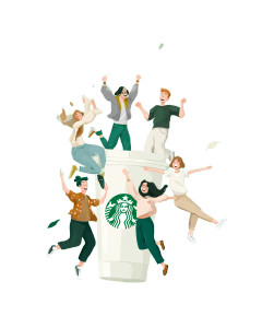 Joyful Starbucks Gathering Vinyl Car Decal Sticker – Waterproof & UV-Resistant 8" Joyful Starbucks Gathering Vinyl Car Decal Sticker – Waterproof & UV-Resistant 8"