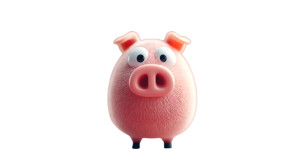 Pink Cartoon Pig Vinyl Car Decal Sticker – Waterproof & UV-Resistant 8" Pink Cartoon Pig Vinyl Car Decal Sticker – Waterproof & UV-Resistant 8"