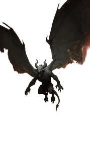 Winged Horned Devil Vinyl Car Decal Sticker – Waterproof & UV-Resistant 8"