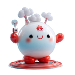 Huawei Tech Mascot Vinyl Car Decal Sticker – Waterproof & UV-Resistant 8"