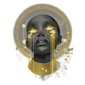 Golden-Tear Woman Vinyl Car Decal Sticker – Waterproof & UV-Resistant 8" Golden-Tear Woman Vinyl Car Decal Sticker – Waterproof & UV-Resistant 8"
