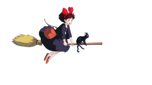 Kiki'S Magical Flight Vinyl Car Decal Sticker – Waterproof & UV-Resistant 8"