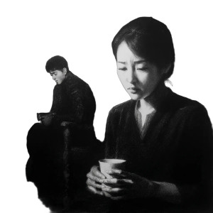 Sinister Tea Moment Vinyl Car Decal Sticker – Waterproof & UV-Resistant 8"