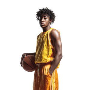 Basketball Player Portrait V3 Vinyl Car Decal Sticker – Waterproof & UV-Resistant 8"