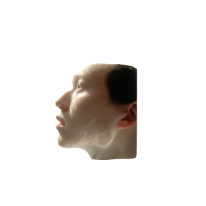 Surreal Mirrored Self-Portrait Vinyl Car Decal Sticker – Waterproof & UV-Resistant 8"