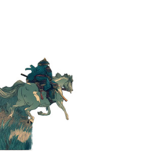 Samurai At Sunset V5 Vinyl Car Decal Sticker – Waterproof & UV-Resistant 8"