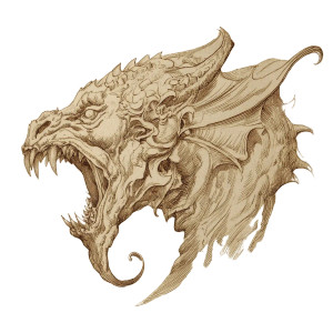 Angry Dragon V4 Vinyl Car Decal Sticker – Waterproof & UV-Resistant 8"