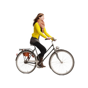 Woman Cycling Vinyl Car Decal Sticker – Waterproof & UV-Resistant 8" Woman Cycling Vinyl Car Decal Sticker – Waterproof & UV-Resistant 8"