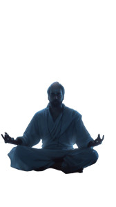 Chandra Dev Meditating Vinyl Car Decal Sticker – Waterproof & UV-Resistant 8"