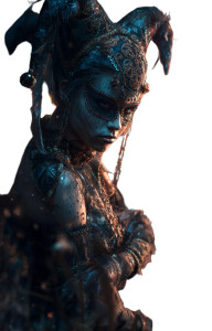 Female Jester Vinyl Car Decal Sticker – Waterproof & UV-Resistant 8"