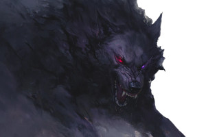 Dire Wolf Snarl Vinyl Car Decal Sticker – Waterproof & UV-Resistant 8"