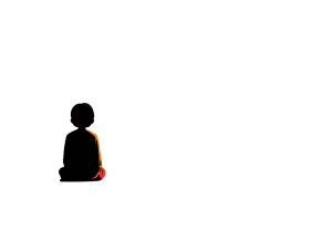 Meditating Indian Boy Vinyl Car Decal Sticker – Waterproof & UV-Resistant 8"