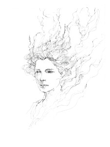 Celtic Fire Goddess Vinyl Car Decal Sticker – Waterproof & UV-Resistant 8"