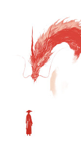 Chinese Dragon Encounter V2 Vinyl Car Decal Sticker – Waterproof & UV-Resistant 8"