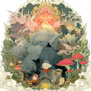 奇妙な妖怪 V2 Vinyl Car Decal Sticker – Waterproof & UV-Resistant 8"