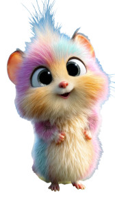 Fluffy Fantasy Creature Vinyl Car Decal Sticker – Waterproof & UV-Resistant 8"