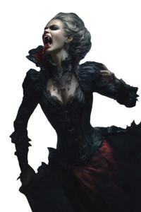 Vampire Supermodel Vinyl Car Decal Sticker – Waterproof & UV-Resistant 8"