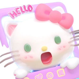 Hello Kitty Instagram Vinyl Car Decal Sticker – Waterproof & UV-Resistant 8"