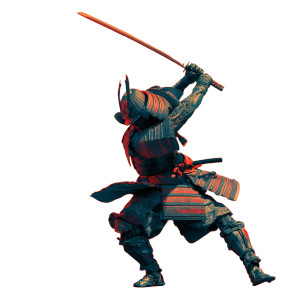 Dynamic Samurai V2 Vinyl Car Decal Sticker – Waterproof & UV-Resistant 8"