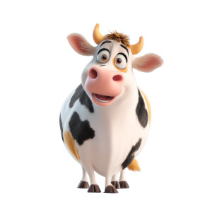 Cartoon Cow Vinyl Car Decal Sticker – Waterproof & UV-Resistant 8" Cartoon Cow Vinyl Car Decal Sticker – Waterproof & UV-Resistant 8"