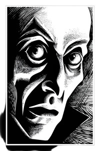 Nosferatu Portrait Vinyl Car Decal Sticker – Waterproof & UV-Resistant 8"