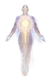 Radiant Light Being Vinyl Car Decal Sticker – Waterproof & UV-Resistant 8"