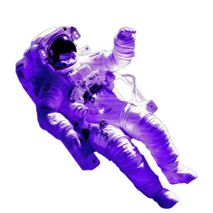 Floating Astronaut V21 Vinyl Car Decal Sticker – Waterproof & UV-Resistant 8"