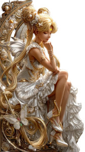 Sailor Moon V5 Vinyl Car Decal Sticker – Waterproof & UV-Resistant 8"