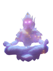 Meditating Anime Figure Vinyl Car Decal Sticker – Waterproof & UV-Resistant 8"