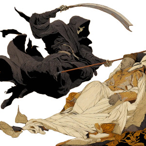 Grim Reaper Spirit Vinyl Car Decal Sticker – Waterproof & UV-Resistant 8"