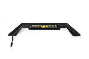 DV8 Offroad Bull Bar 2021-2023 Ford Bronco | Bolt-On Black Steel, Fits DV8 MTO Bumpers, Mounts 13" Elite Light Bar