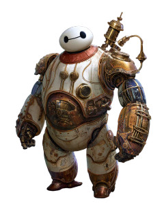 Steampunk Baymax Vinyl Car Decal Sticker – Waterproof & UV-Resistant 8"