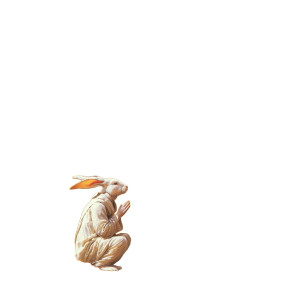 Rabbit Monk Praying Vinyl Car Decal Sticker – Waterproof & UV-Resistant 8" Rabbit Monk Praying Vinyl Car Decal Sticker – Waterproof & UV-Resistant 8"