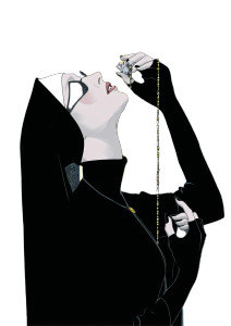 Weeping Nun Vinyl Car Decal Sticker – Waterproof & UV-Resistant 8"