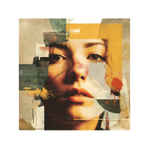 Haunting Glitch Portrait Vinyl Car Decal Sticker – Waterproof & UV-Resistant 8"