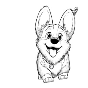 Corgi Peeking Vinyl Car Decal Sticker – Waterproof & UV-Resistant 8"