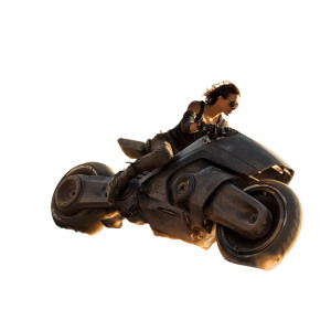 Futuristic Motorcycle Rider V3 Vinyl Car Decal Sticker – Waterproof & UV-Resistant 8"